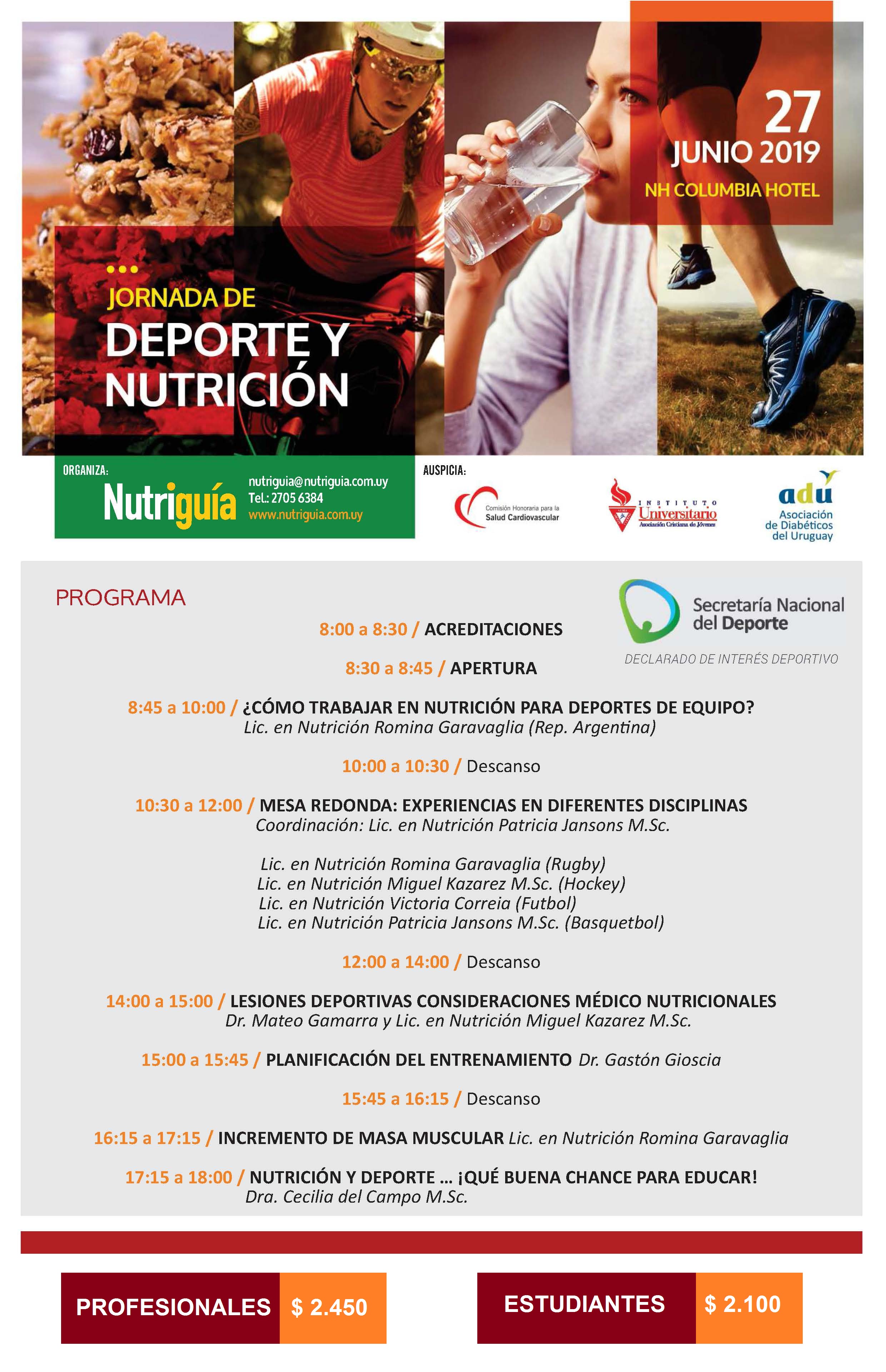 Se realizará jornada de deporte y nutrición