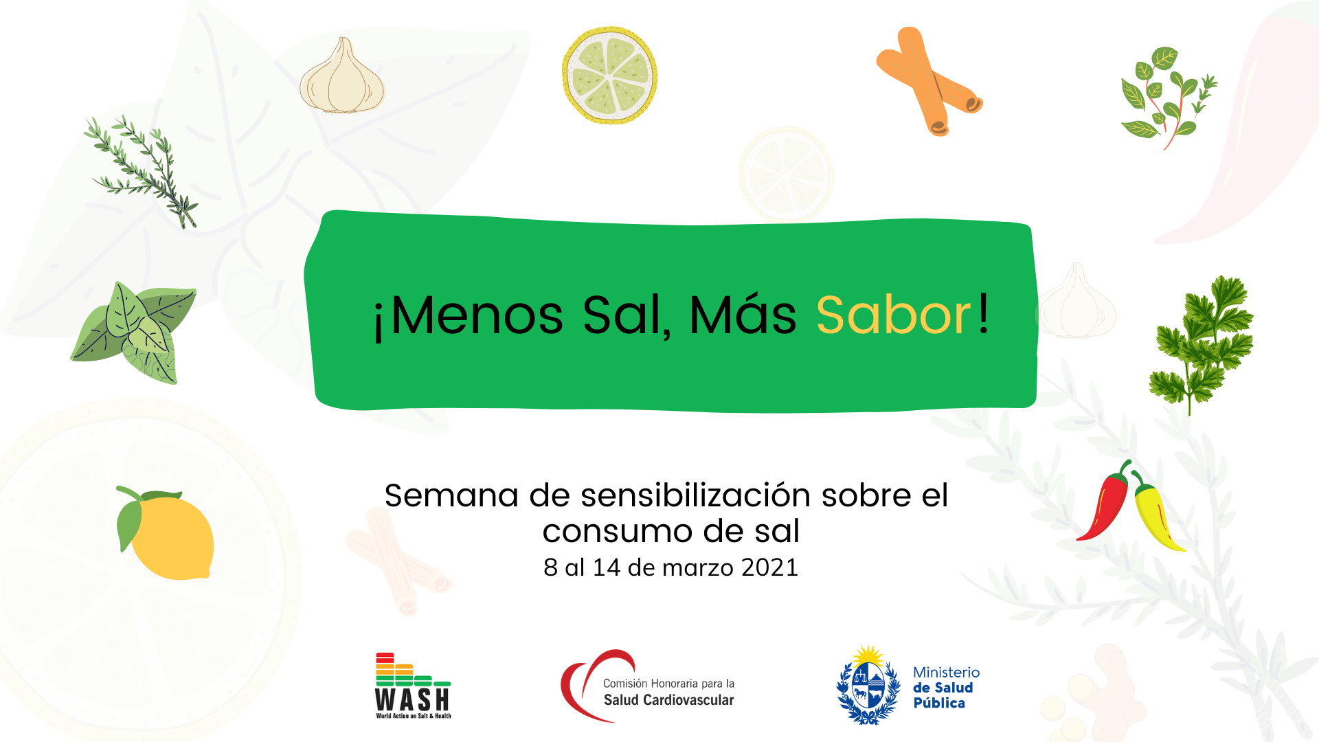 Semana de sensibilización sobre el consumo de sal, 8 al 14 de marzo 2021
